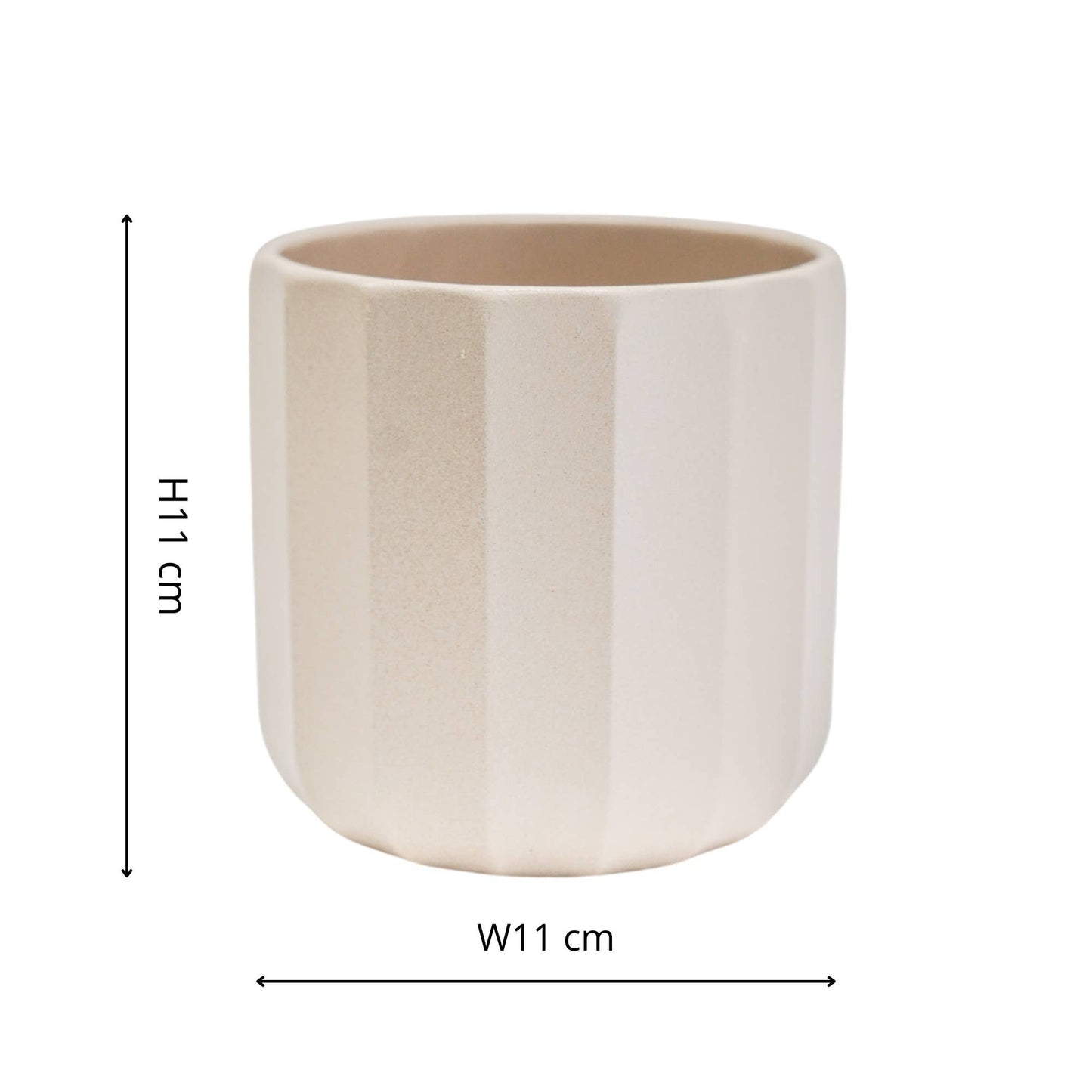 Cream GEO Plant Pot