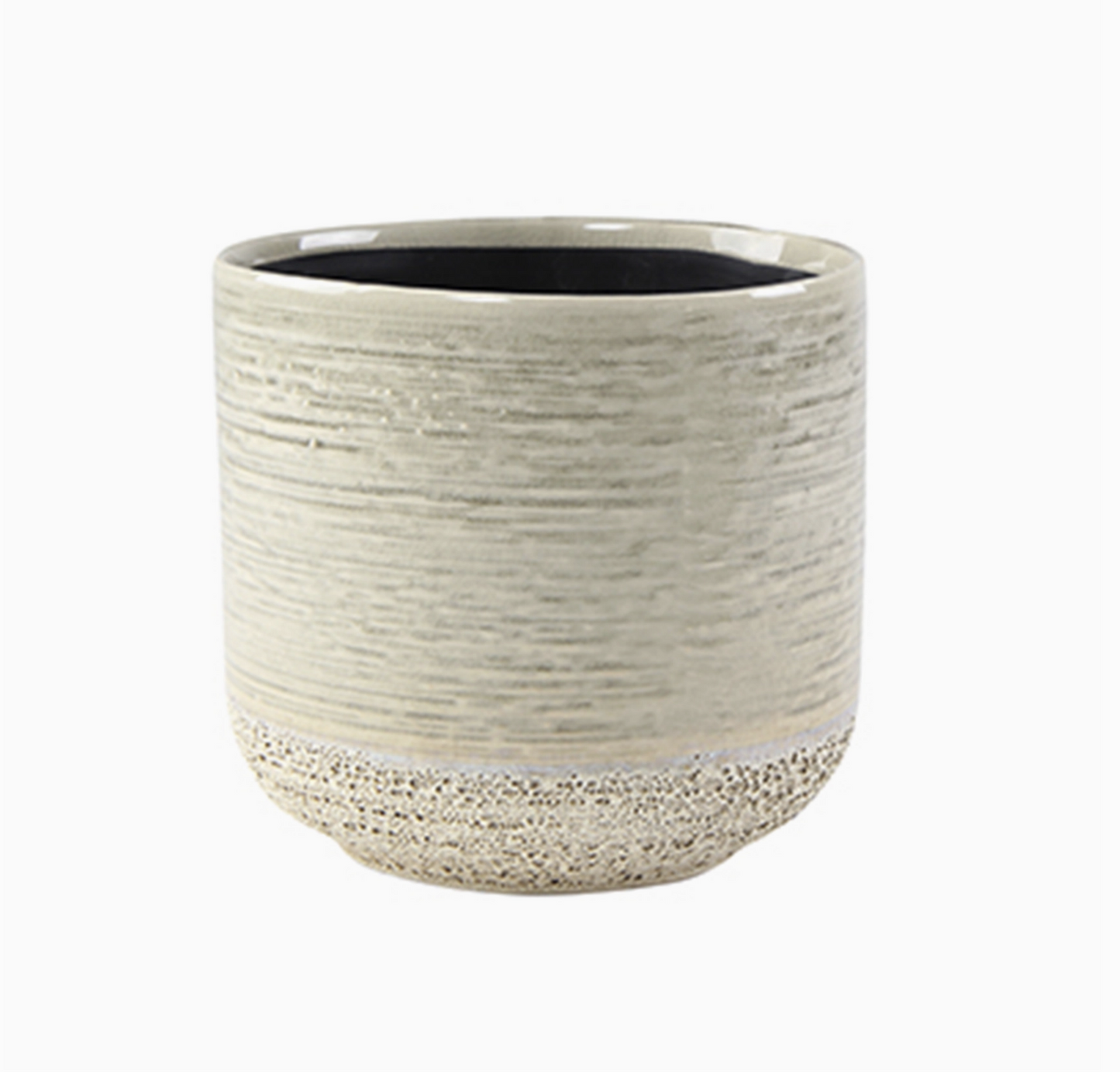 Coastal Style Glazed Plant Pot