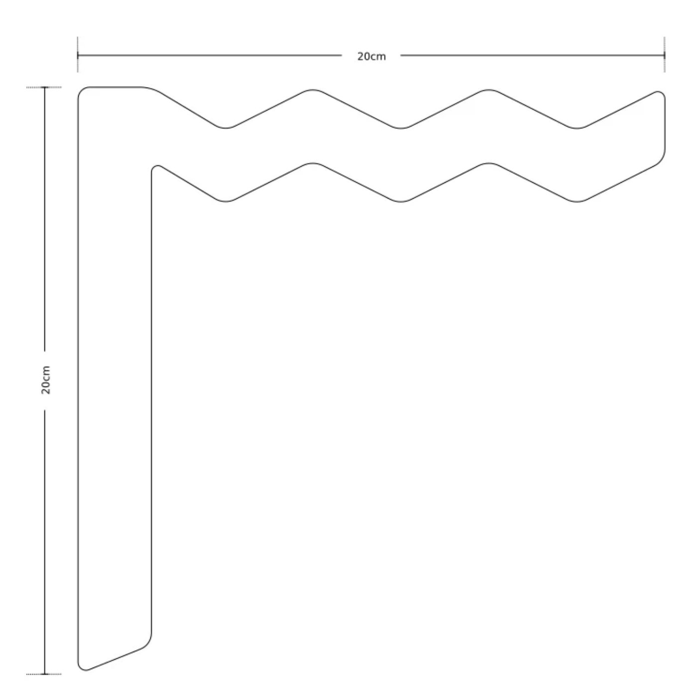 Wave Macramé Plant Hanger Hook