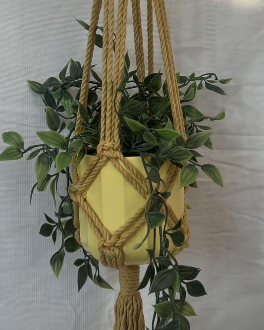 🌸 Spring Fling Pastel Plant Hangers – Handmade with 100% Recycled Cotton