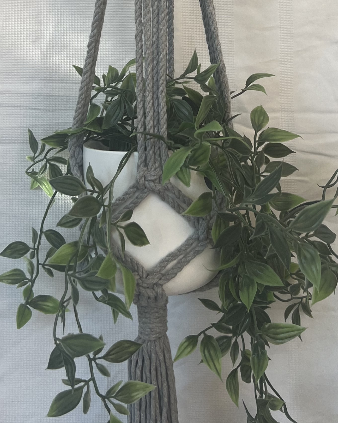 Monochrome Plant Hangers – Handmade with 100% Recycled Cotton