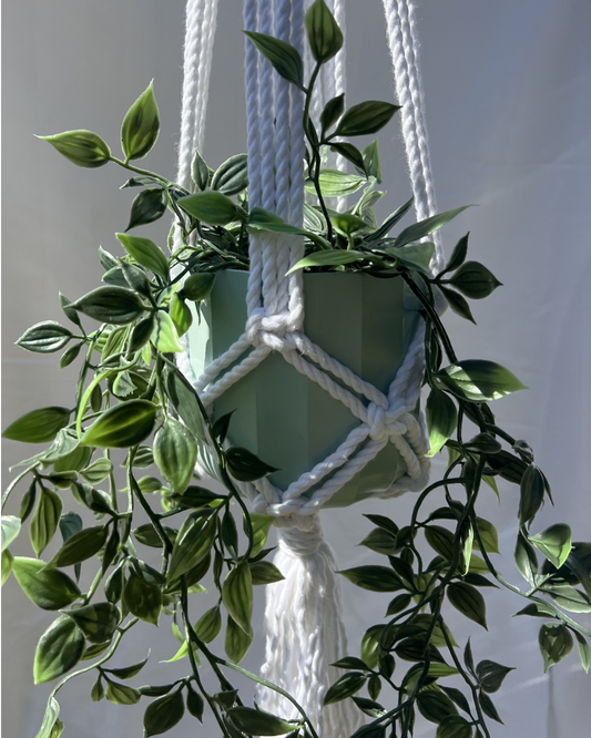 Monochrome Plant Hangers – Handmade with 100% Recycled Cotton
