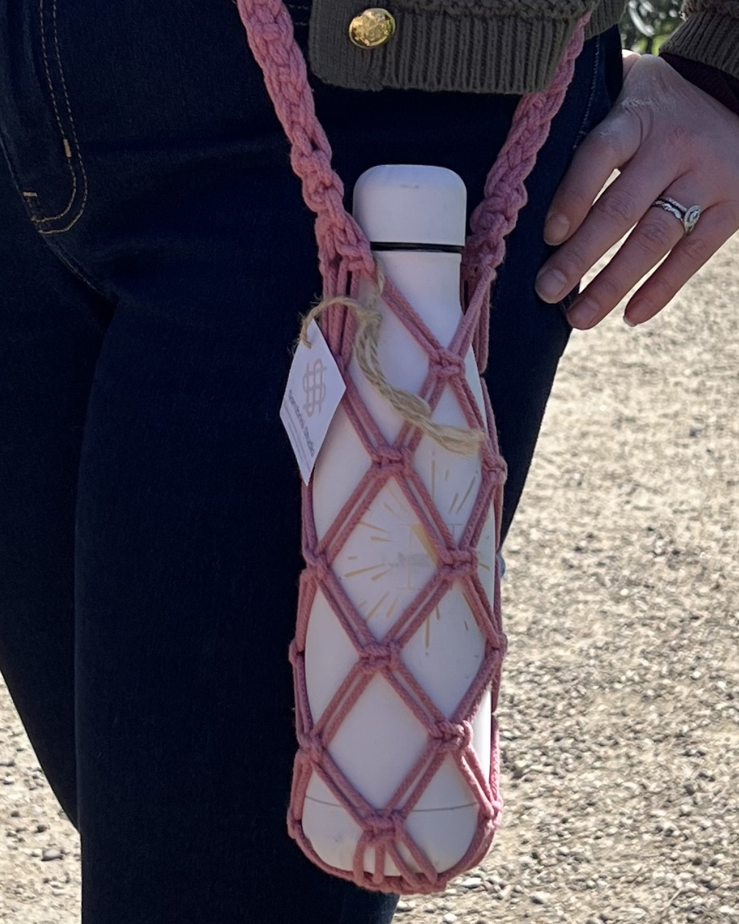 Macramé Water Bottle Holder