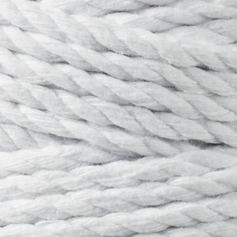 Close-up of white cord texture.