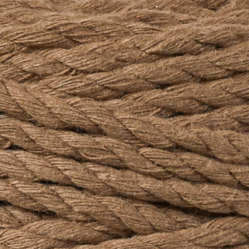 Close-up of caramel brown cord.
