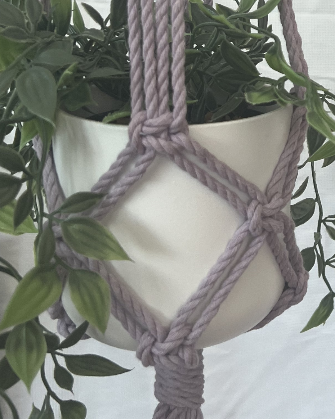🌸 Spring Fling Pastel Plant Hangers – Handmade with 100% Recycled Cotton