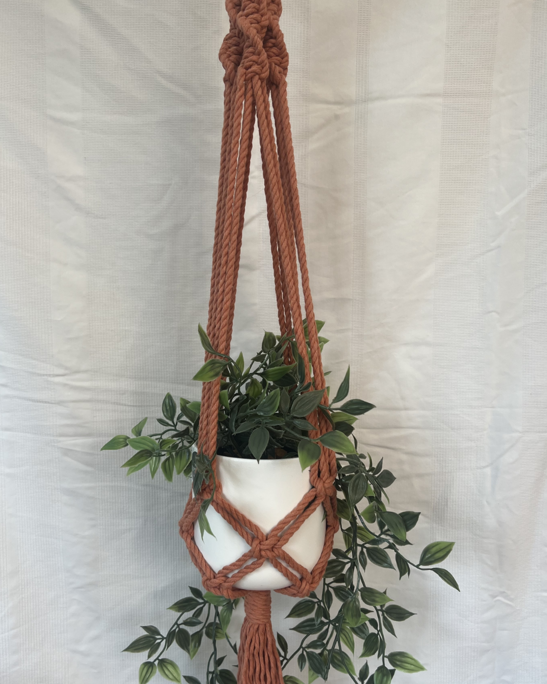 🍂 Autumnal Plant Hangers – Handmade with 100% Recycled Cotton