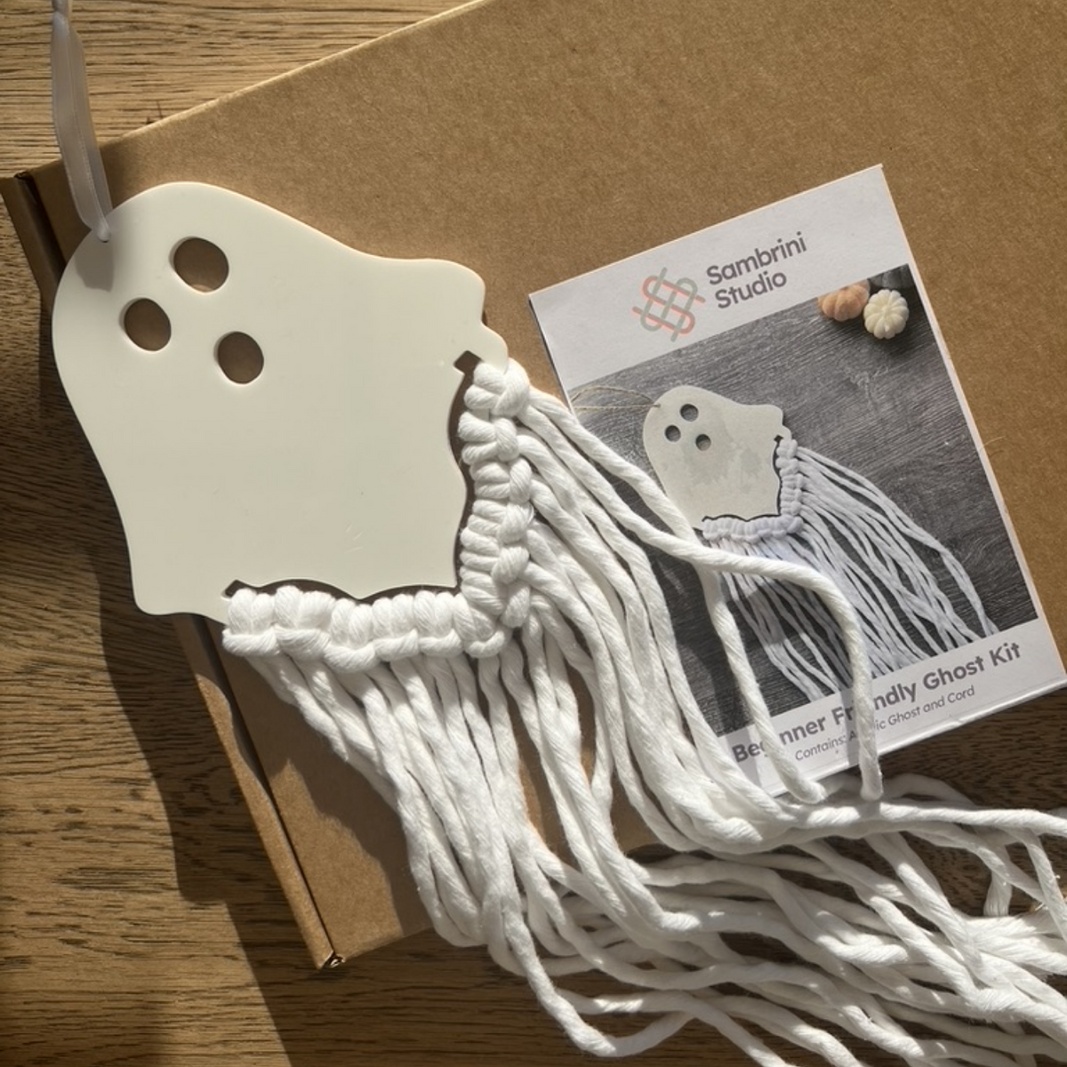 Beginner-Friendly Macramé Ghost Kit