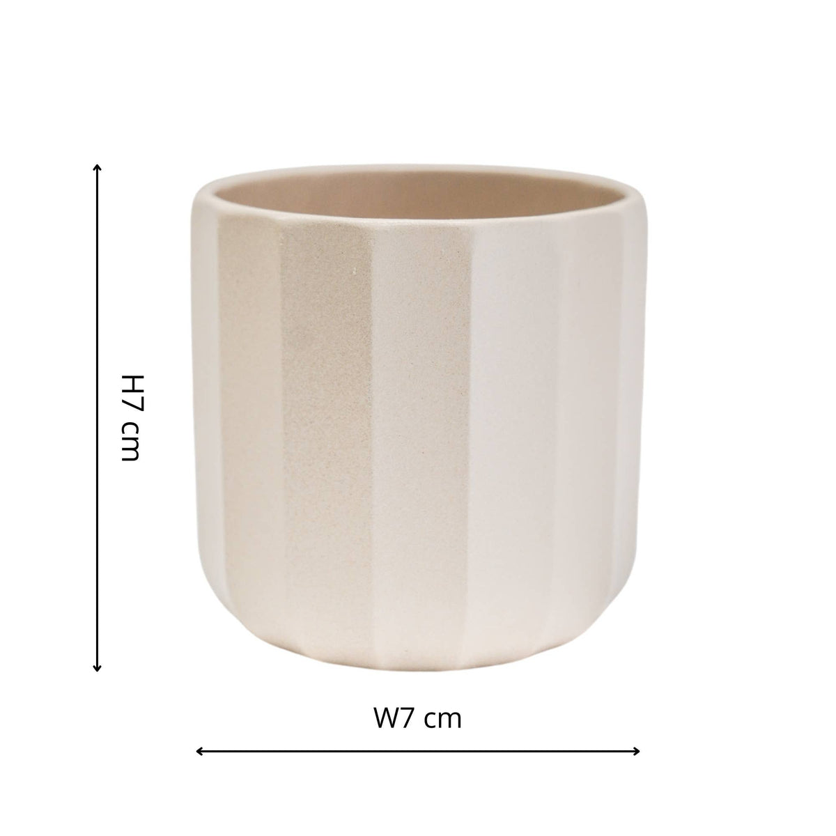 Mini Off-White Geo Planter